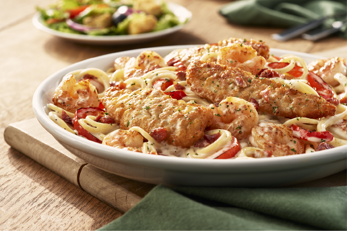 Chicken &amp; Shrimp Carbonara