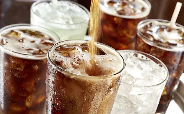 Soft drinks with refills