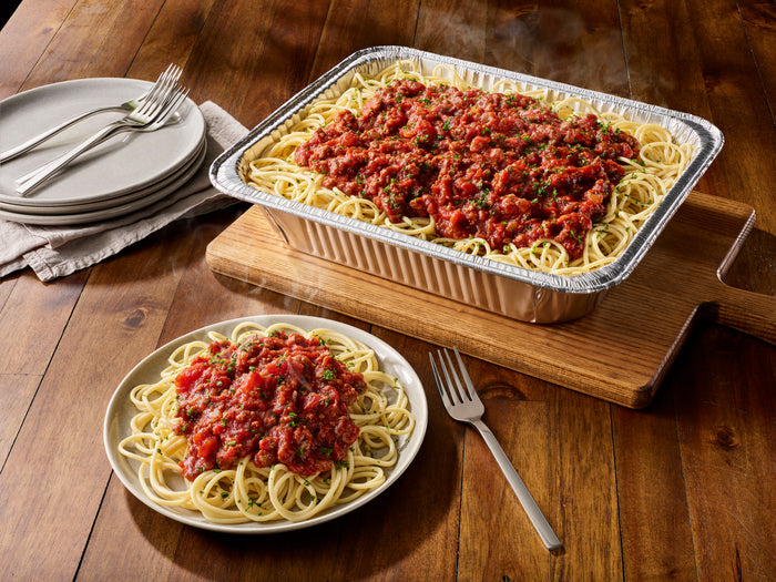 Spaghetti con Marinara o Salsa de Carne